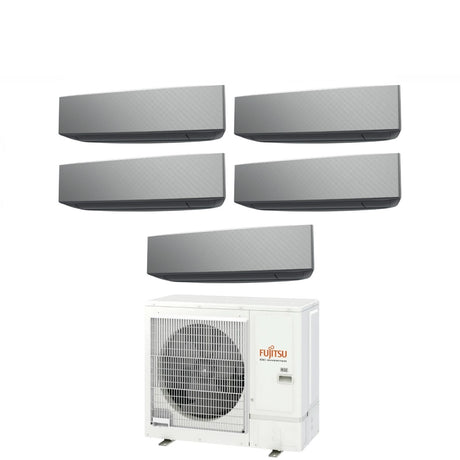 fujitsu climatizzatore condizionatore fujitsu penta split inverter serie ke silver 99999 con aoyg36kbta5 r 32 wi fi integrato 90009000900090009000 colore argento