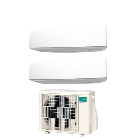 general fujitsu climatizzatore condizionatore general fujitsu dual split inverter serie keta white 1212 con aohg18kbta2 r 32 wi fi optional 1200012000 colore bianco novita ean 8059657011466