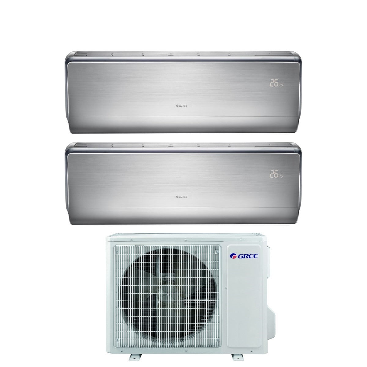 gree climatizzatore condizionatore gree dual split inverter serie u crown 912 con gwhd14nk6oo r 32 wi fi integrato 900012000