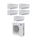 gree climatizzatore condizionatore gree penta split inverter serie bora plus 999912 con gwhd42nk6lo r 32 wi fi optional 900090009000900012000