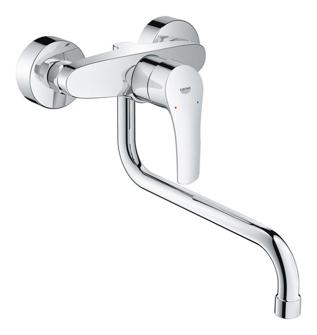 grohe offerta miscelatore rubinetto monocomando per lavello grohe eurosmart 32224002 bocca girevole con limitatore di portata