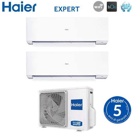 haier climatizzatore condizionatore haier dual split inverter serie expert 915 con 2u50s2sm1fa 3 r 32 wi fi integrato 900015000