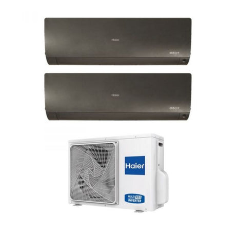 haier climatizzatore condizionatore haier dual split inverter serie flexis plus black 99 con 2u40s2sm1fa r 32 wi fi integrato colore nero 90009000 ean 8059657012302