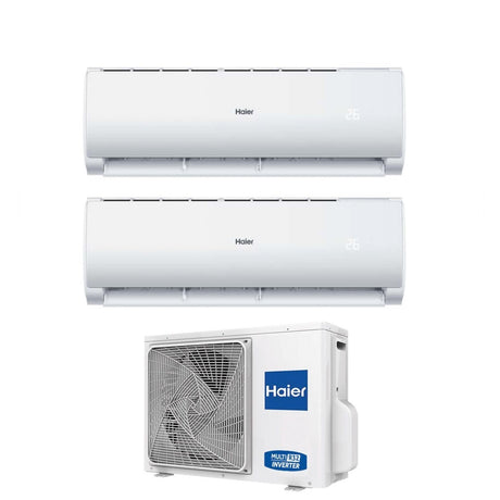 haier climatizzatore condizionatore haier dual split inverter serie geos plus 99 con 2u50meffra r 32 wi fi integrato 90009000