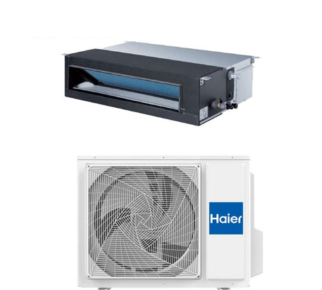 haier climatizzatore condizionatore haier inverter canalizzato canalizzabile media prevalenza 24000 btu ad71s2sm1fa r 32 wi fi optional con comando a filo yr e16a