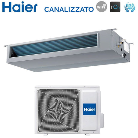 haier climatizzatore condizionatore haier inverter canalizzato canalizzabile media prevalenza 24000 btu ad71s2sm3fa r 32 wi fi optional nessun comando