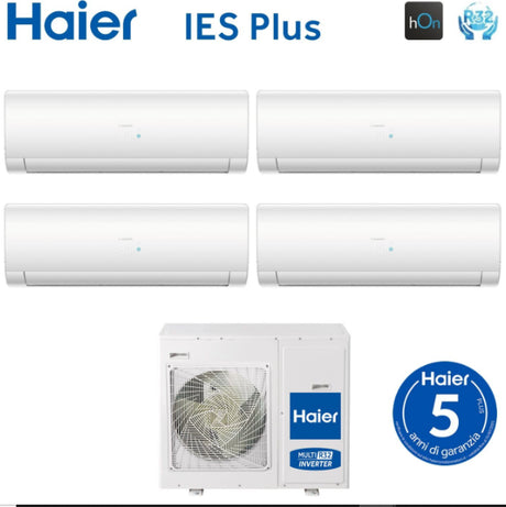 haier climatizzatore condizionatore haier quadri split inverter serie ies plus 771515 con 4u85s2sr3fa r 32 wi fi integrato 700070001500015000 novita