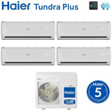 haier climatizzatore condizionatore haier quadri split inverter serie tundra plus 791212 con 4u75s2sr3fa r 32 wi fi integrato 700090001200012000