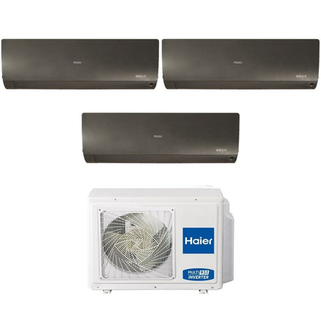 haier climatizzatore condizionatore haier trial split inverter serie flexis plus black 7712 con 3u70s2sr3fa r 32 wi fi integrato colore nero 7000700012000