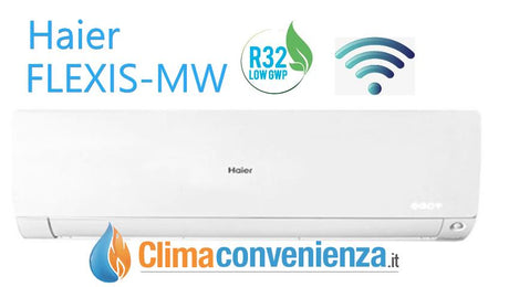 haier unita interna a parete haier inverter serie flexis white mw 18000 btu as50s2sf1fa mw r 32 wi fi integrato colore bianco
