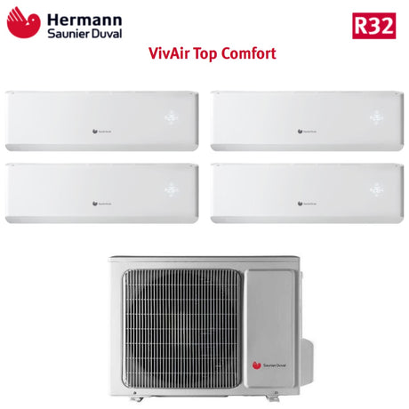 hermann saunier duval climatizzatore condizionatore hermann saunier duval quadri split inverter serie top comfort 7777 con sdh20 080mc4no r 32 7000700070007000
