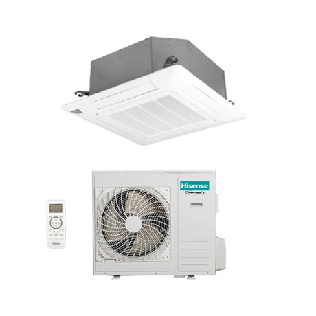 hisense climatizzatore condizionatore hisense a cassetta 36000 btu auc105ur4rgb4 r 32 wi fi optional con telecomando e pannello incluso novita