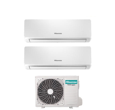 hisense climatizzatore condizionatore hisense dual split inverter serie bio air 912 con 2amw42u4rgc r 32 wi fi integrato 900012000