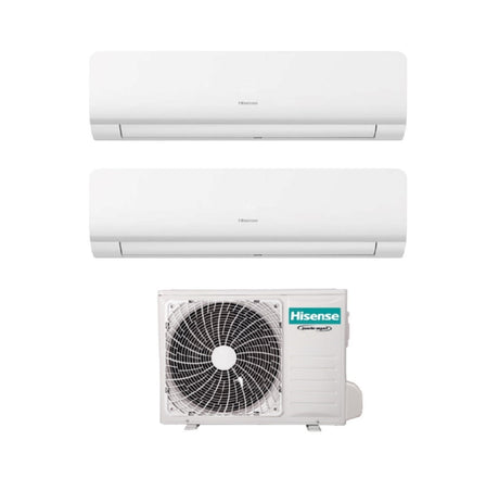 hisense climatizzatore condizionatore hisense dual split inverter serie new energy 1212 con 2amw52u4rxc r 32 wi fi integrato 1200012000 novita