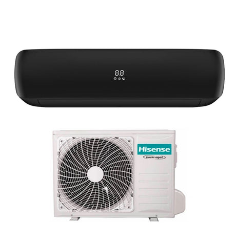 hisense climatizzatore condizionatore hisense inverter serie apple pro black 9000 btu tgve090bg r 32 wi fi integrato classe aa colore nero