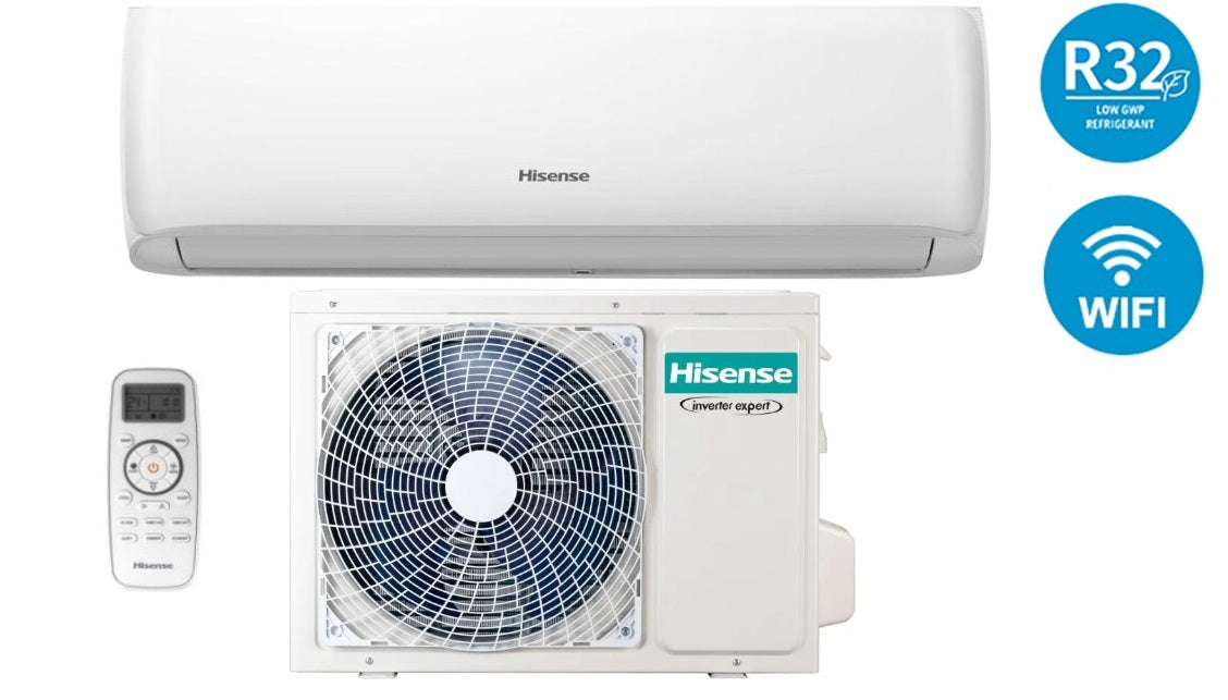 hisense climatizzatore condizionatore hisense inverter serie eco smart 12000 btu cd35yr3fg cd35yr3fw wi fi integrato r 32