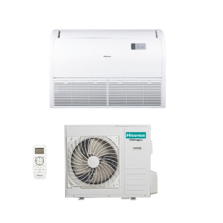 hisense climatizzatore condizionatore hisense inverter soffittopavimento 36000 btu auv105ur4ra4 r 32 wi fi optional con telecomando di serie