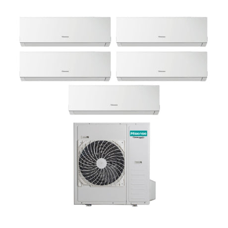 hisense climatizzatore condizionatore hisense penta split inverter serie new comfort 999912 con 5amw125u4rta r 32 wi fi optional 900090009000900012000 novita