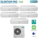 hisense climatizzatore condizionatore hisense penta split inverter serie silentium pro 99121212 con 5amw125u4rta r 32 wi fi integrato 90009000120001200012000 novita