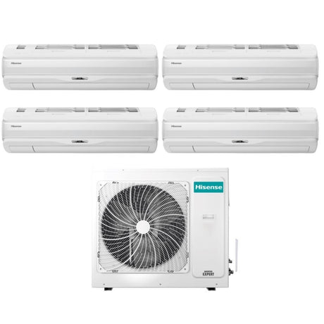 hisense climatizzatore condizionatore hisense quadri split inverter serie silentium pro 991212 con 4amw105u4raa r 32 wi fi integrato 900090001200012000 novita