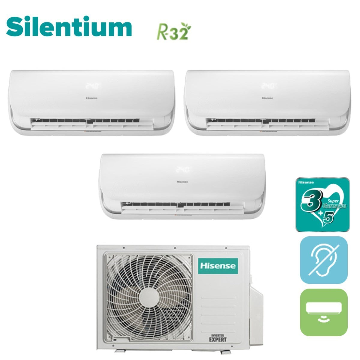 hisense climatizzatore condizionatore hisense trial split inverter serie silentium 121212 con 4amw81u4raa r 32 wi fi integrato 120001200012000 new