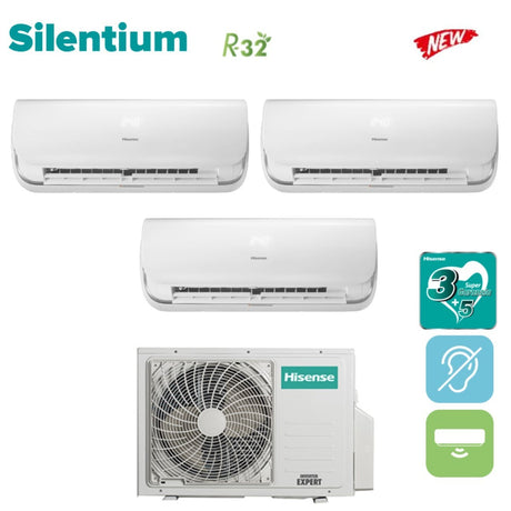 hisense climatizzatore condizionatore hisense trial split inverter serie silentium 999 con 3amw72u4rfa r 32 wi fi integrato 900090009000 new