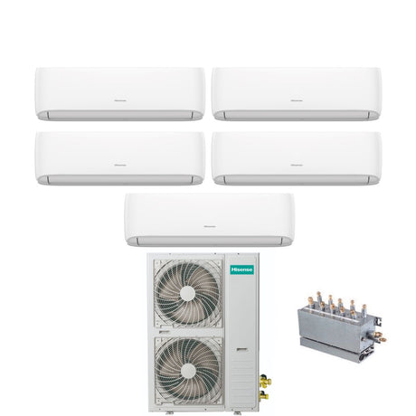 hisense offerta climatizzatore condizionatore hisense penta split inverter serie hi comfort 9991212 con amw123u4se r 410 wi fi integrato compreso di branch box 9000900090001200012000