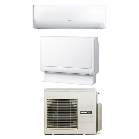 hitachi climatizzatore condizionatore hitachi dual split inverter serie performance 9000 pavimento 18000 con ram 68np3e r 32 wi fi optional 918 novita