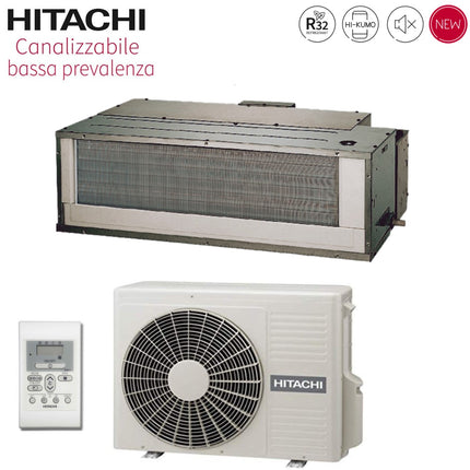 immagine-1-hitachi-climatizzatore-condizionatore-hitachi-inverter-canalizzato-bassa-prevalenza-18000-btu-rad-50rpe-r-32-wi-fi-optional-con-comando-a-parete-novita
