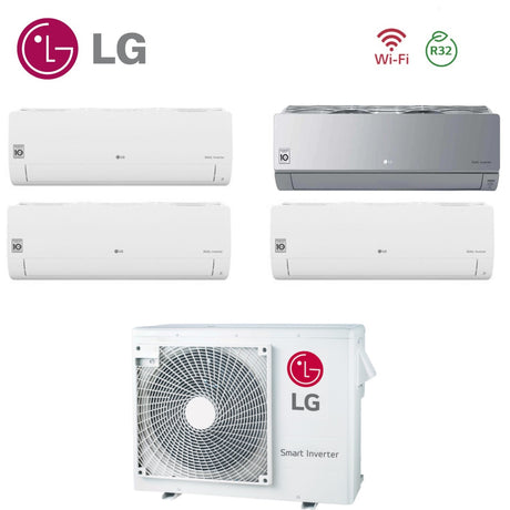 lg climatizzatore condizionatore lg quadri split inverter serie libero smart 12 artcool 991218 con mu4r27 ul0 r 32 900090001200018000 wi fi integrato