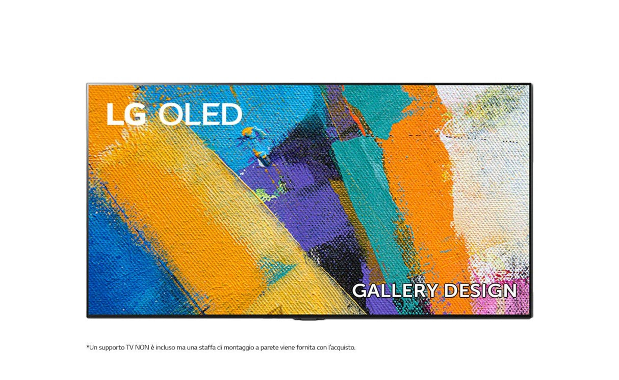 lg televisore tv lg 55 oled uhd 4k ai smart 9 gen 3 intelligent processor gallery design dolby atmos webos 5 0 disney black dvb t2s2 55gx6 ean 8806098659449