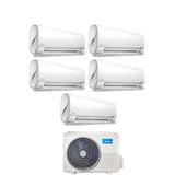 midea climatizzatore condizionatore midea penta split inverter serie breezeless 912121212 con m5o 42fn8 q r 32 wi fi integrato 900012000120001200012000 novita