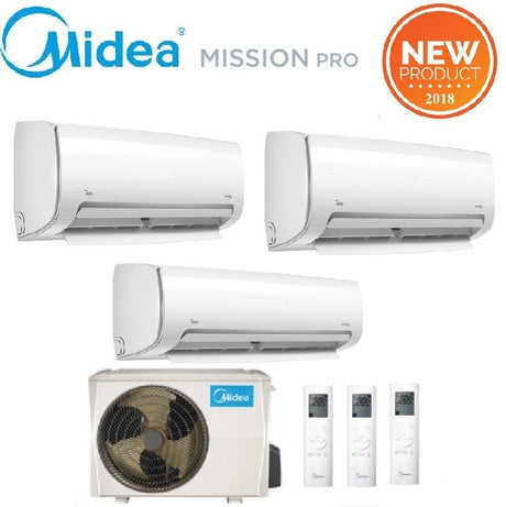 midea climatizzatore condizionatore midea trial split inverter serie mission pro 9912 con m3o 27nf8 r 32 wi fi optional 9000900012000