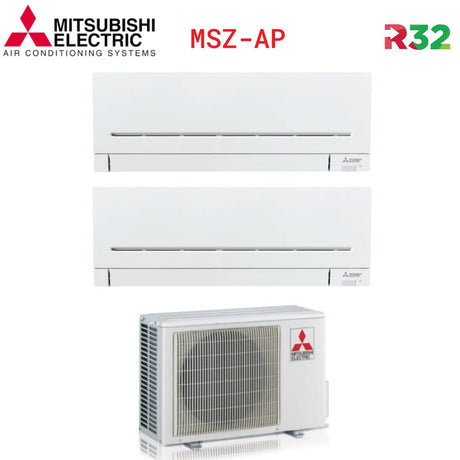 mitsubishi electric climatizzatore condizionatore mitsubishi dual split inverter serie ap 715 con mxz 2f53vf r 32 wi fi optional modello plus 700015000 ean 8059657017536