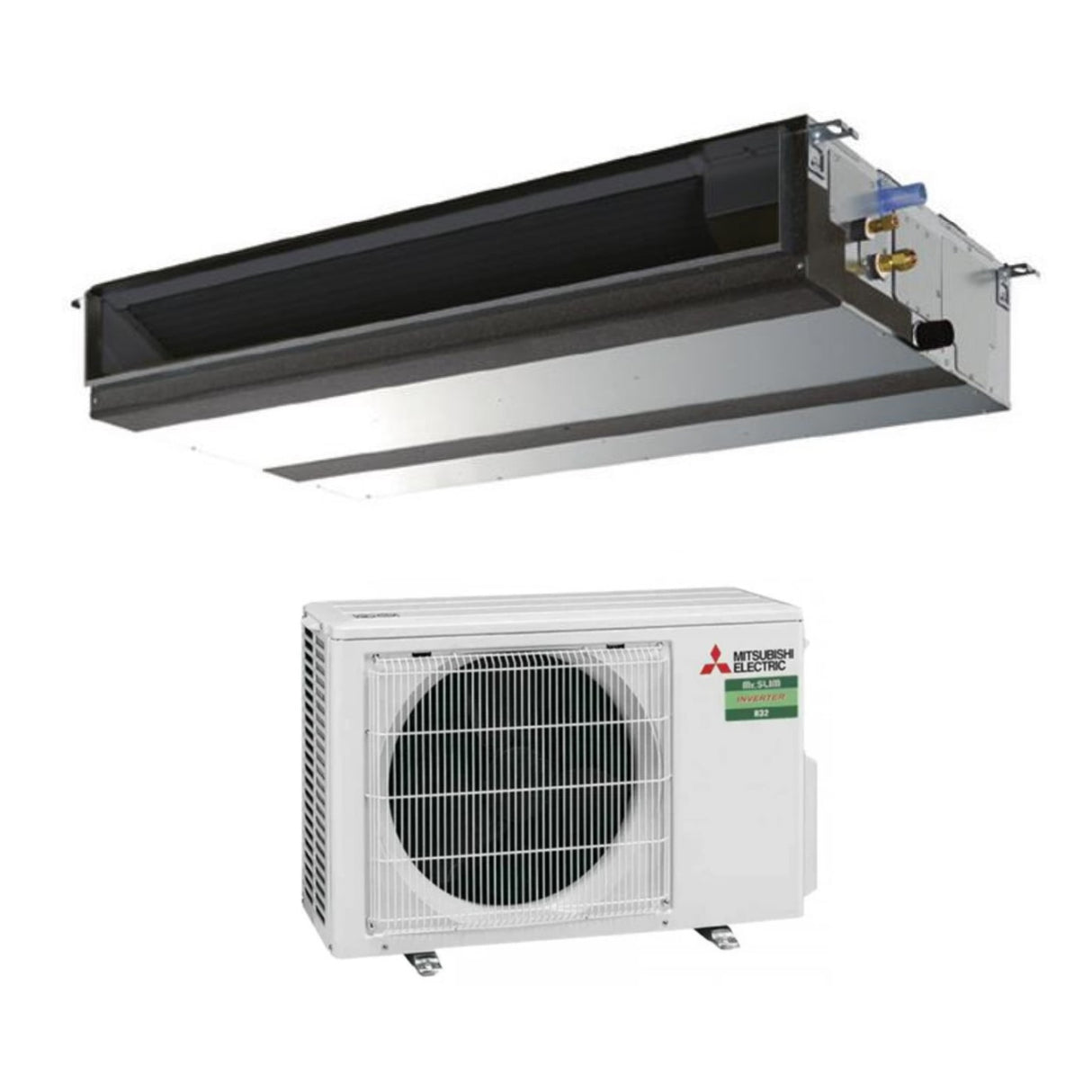 mitsubishi electric climatizzatore condizionatore mitsubishi electric canalizzato canalizzabile inverter media prevalenza 12000 btu pead m35ja suz m35va r 32 wi fi optional