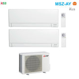 mitsubishi electric climatizzatore condizionatore mitsubishi electric dual split inverter linea plus serie msz ay 1212 btu con mxz 2f42vf wi fi integrato r 32 1200012000 a