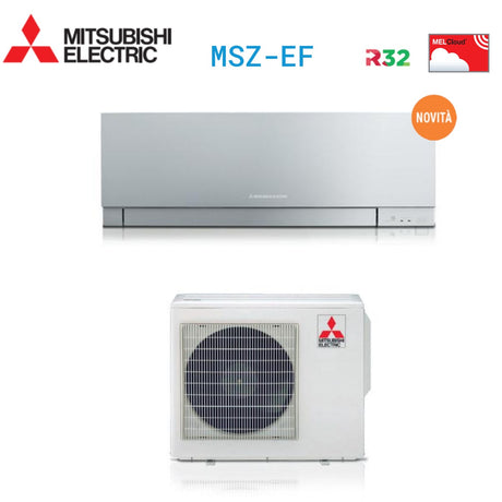 mitsubishi electric climatizzatore condizionatore mitsubishi electric inverter kirigamine zen r 32 silver 9000 btu msz ef25vgs grigio a novita ean 8059657005427