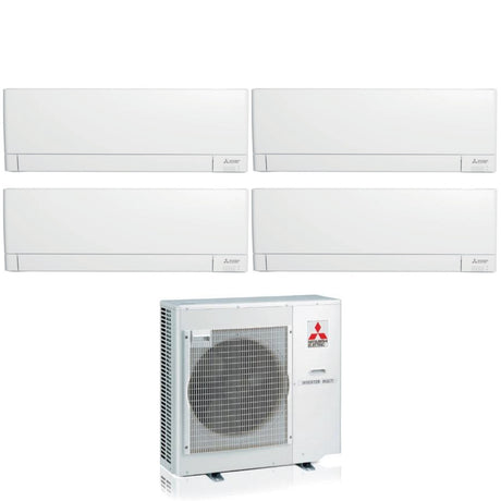 mitsubishi electric climatizzatore condizionatore mitsubishi electric quadri split inverter linea plus serie msz ay 99912 con mxz 4f72vf r 32 wi fi integrato 90009000900012000