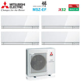 mitsubishi electric climatizzatore condizionatore mitsubishi electric quadri split inverter serie kirigamine zen white msz ef 7777 con mxz 4f80vf r 32 wi fi integrato colore bianco 7000700070007000
