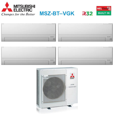 mitsubishi electric climatizzatore condizionatore mitsubishi electric quadri split inverter serie msz bt 791212 con mxz 4f72vf r 32 wi fi 700090001200012000