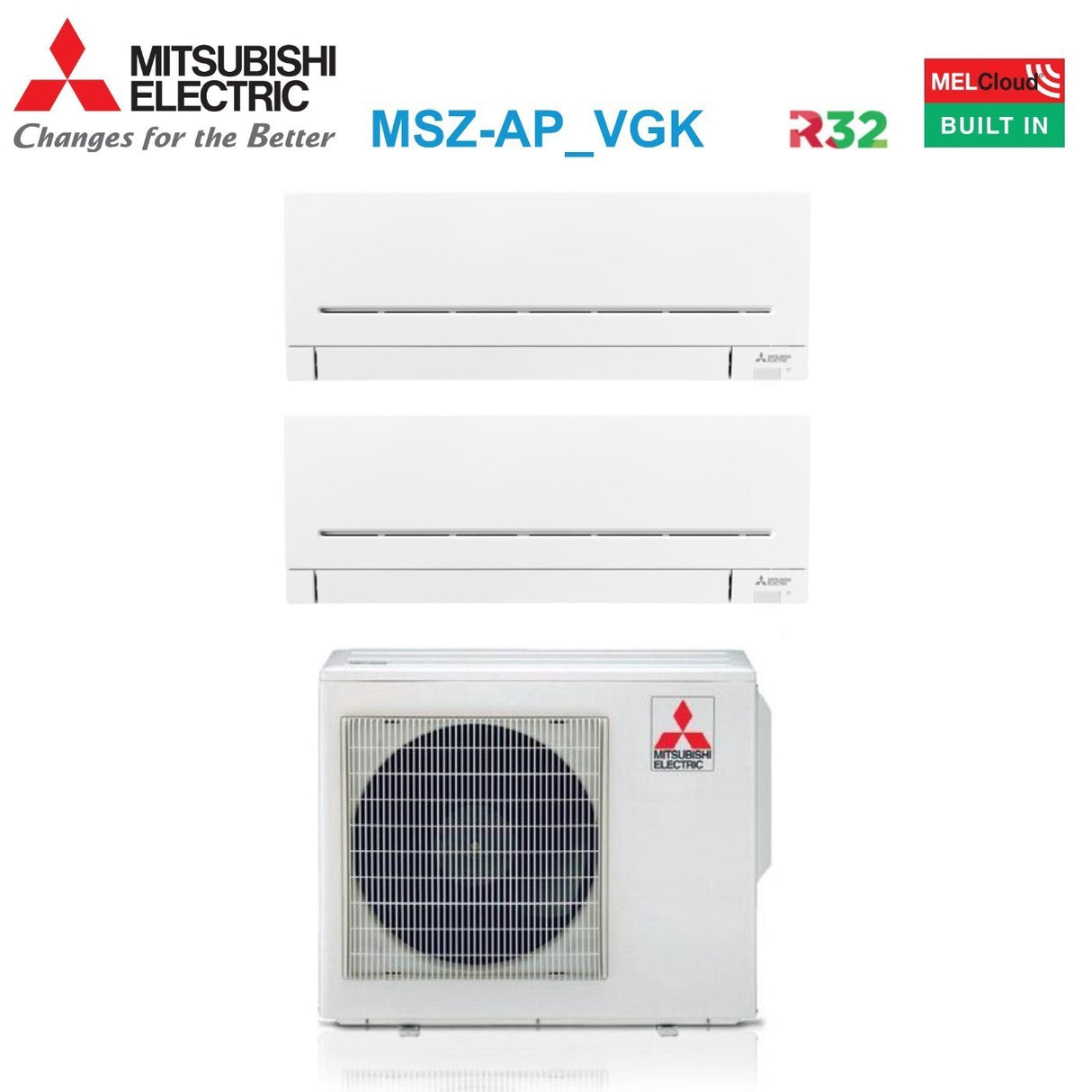 mitsubishi electric climatizzatore condizionatore mitsubishi electric trial split inverter serie ap vgk 918 con mxz 3f68vf2 r 32 wi fi integrato 900018000