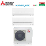 mitsubishi electric climatizzatore condizionatore mitsubishi electric trial split inverter serie ap vgk 918 con mxz 3f68vf2 r 32 wi fi integrato 900018000