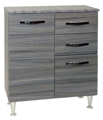 no brand base mobile bagno antonella 2 ante 2 cassetti cm 66x33x80h palissandro