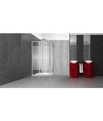 no brand box doccia cm 6880 x 6880 cristallo trasparenteserigrafato di 3 mm