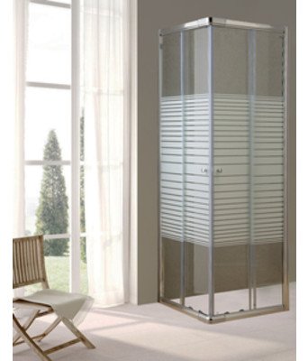 no brand box doccia modello lusso 80x100 cm cristallo trasparenteserigrafato di 6 mm