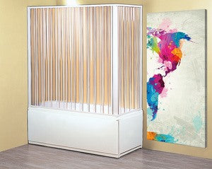 no brand box vasca point nova a soffietto 2 lati apertura angolare cm 70x170