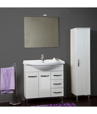 no brand colonna bagno claudia 1 anta cm 33x33x160h bianco portuna