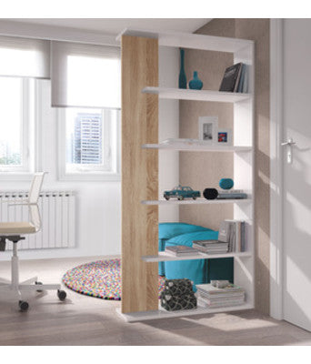 no brand libreria alida cm 90x25x180h biancorovere