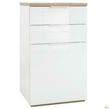 no brand mobile 2 cassetti 1 anta cm 60x50x102h bianco laccatorovere
