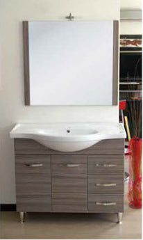 no brand mobile bagno antonella cm 105 palissandro